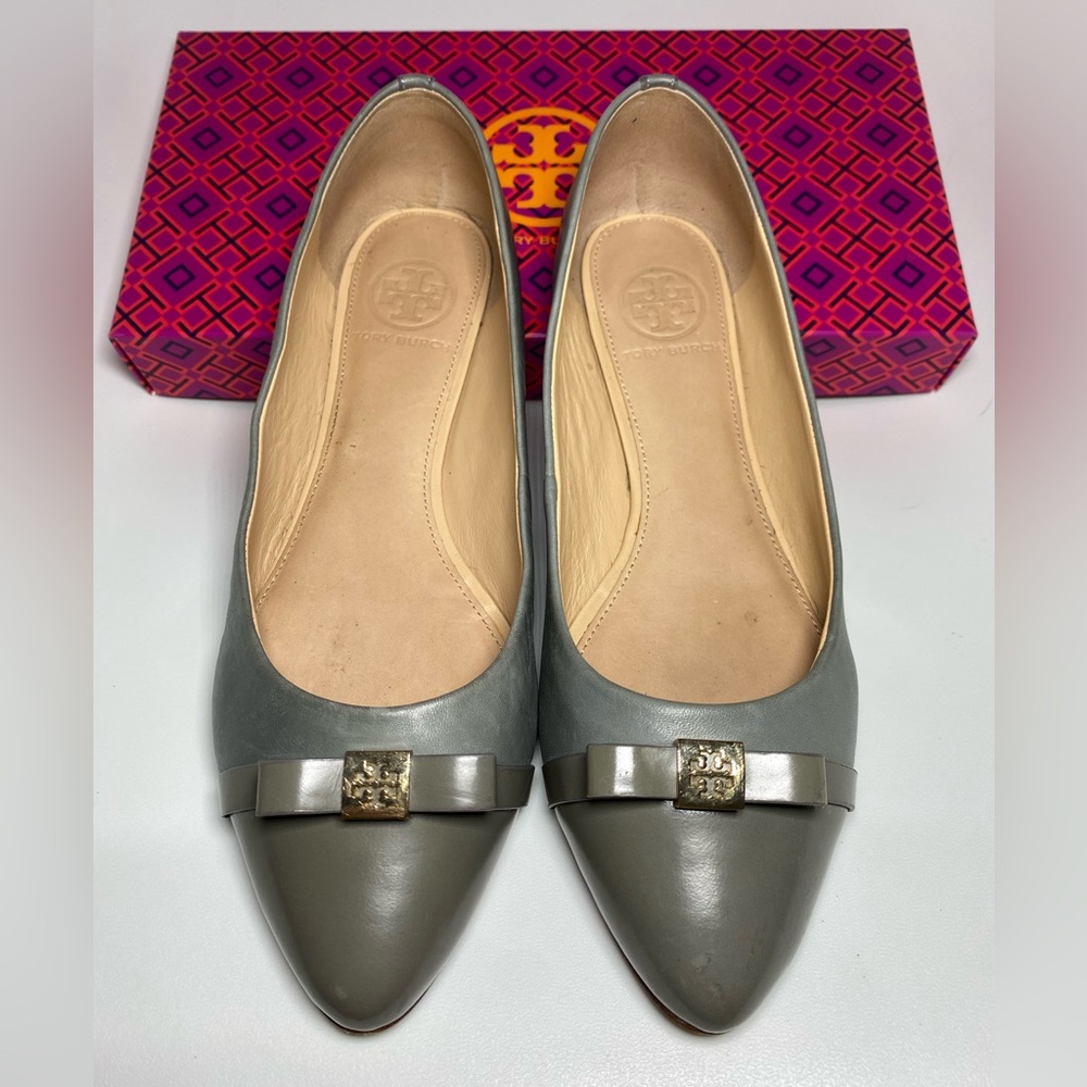 Tory Burch | Gray Hugo Ballet Flats | Size 8C